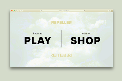 Man Repeller launched a gamified e-commerce site where users dictate the shopping experience – Shop or Play. Web design by Studio Scissor